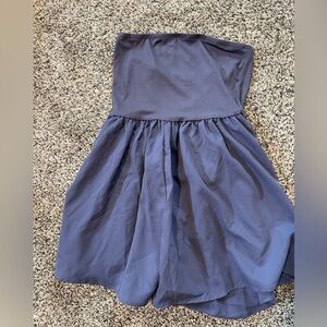 SHEIN strapless blue romper - L